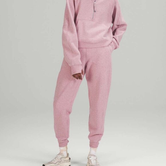 Lululemon Scuba High-Rise Jogger in Pink Heather Taupe Like NEW - Picture 1 of 9